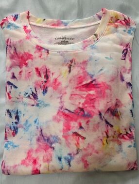 Bobbie Brooks Multicolor Tie-Dye French Terry Long Sleeve Women's Size L